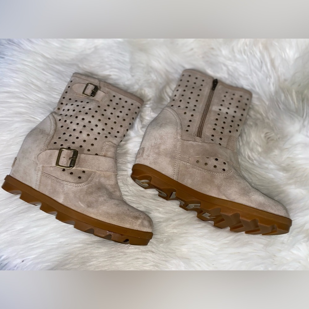 GUC Sorel Joan of Arctic Wedge II Studded Boots - US Size 8 - Picture 11 of 15
